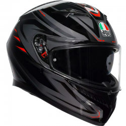 CASCO AGV K3 SYTH BLACK/WHITE