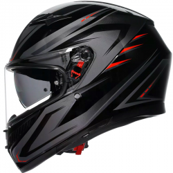 CASCO AGV K3 SYTH BLACK/WHITE