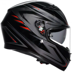 CASCO AGV K3 SYTH BLACK/WHITE