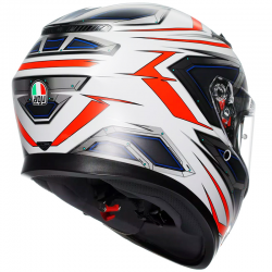 CASCO AGV K3 SPACE MATT WHITE/RED FLUO