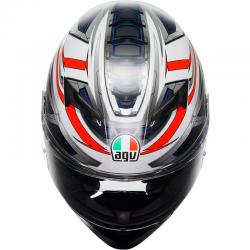 CASCO AGV K3 SPACE MATT WHITE/RED FLUO