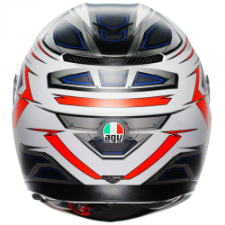 CASCO AGV K3 SPACE MATT WHITE/RED FLUO