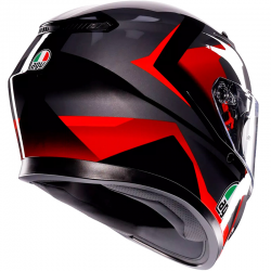 CASCO AGV K3 STRIGA BLACK/GREY/RED