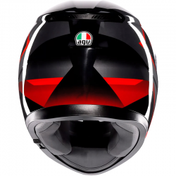 CASCO AGV K3 STRIGA BLACK/GREY/RED