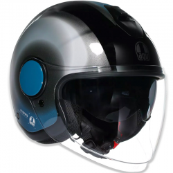 CASCO AGV ETERES LEVANTO BLACK/SILVER/BLUE