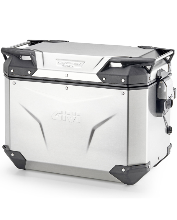 MALETA GIVI TREKKER OUTBACK EVO SMART 48 ANODIZED OBKEV48AAL IZQUIERDA