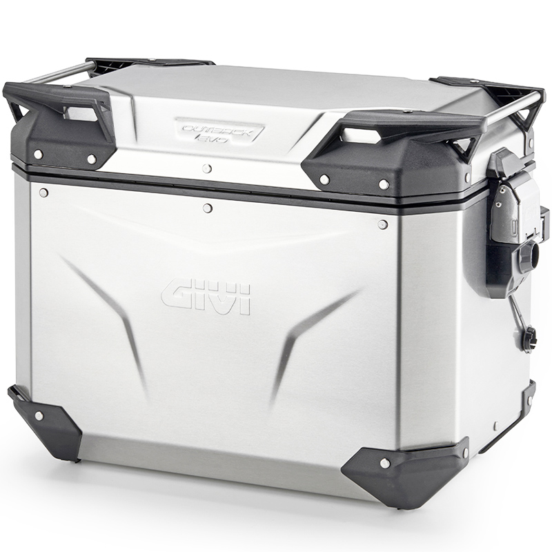 MALETA GIVI TREKKER OUTBACK EVO SMART 44 ANODIZED OBKEV44AAL IZQUIERDA