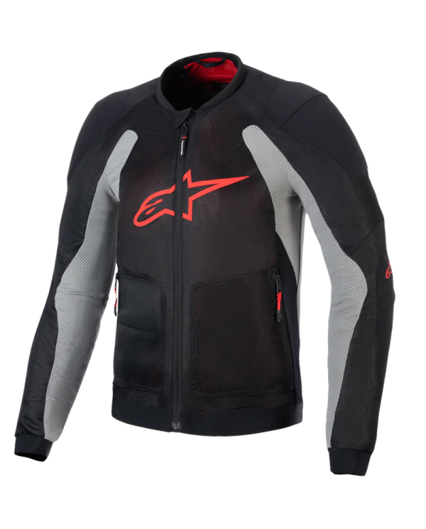 CHAQUETA ALPINESTARS TROOP-AIR BLACK/ASH GRAY/BRIGHT RED
