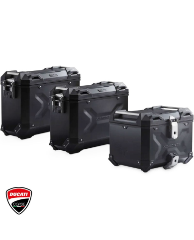 PACK MALETAS LATERALES + BAUL + BOLSAS + SOPORTES SW-MOTECH DUCATI ADV.22.807.75000/B