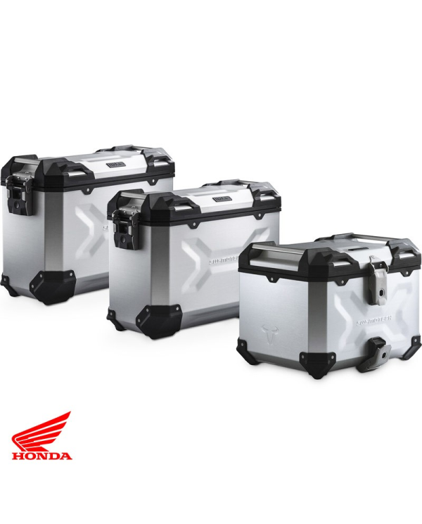 PACK MALETAS LATERALES + BAUL + BOLSAS + SOPORTES SW-MOTECH HONDA ADV.01.808.75100/S