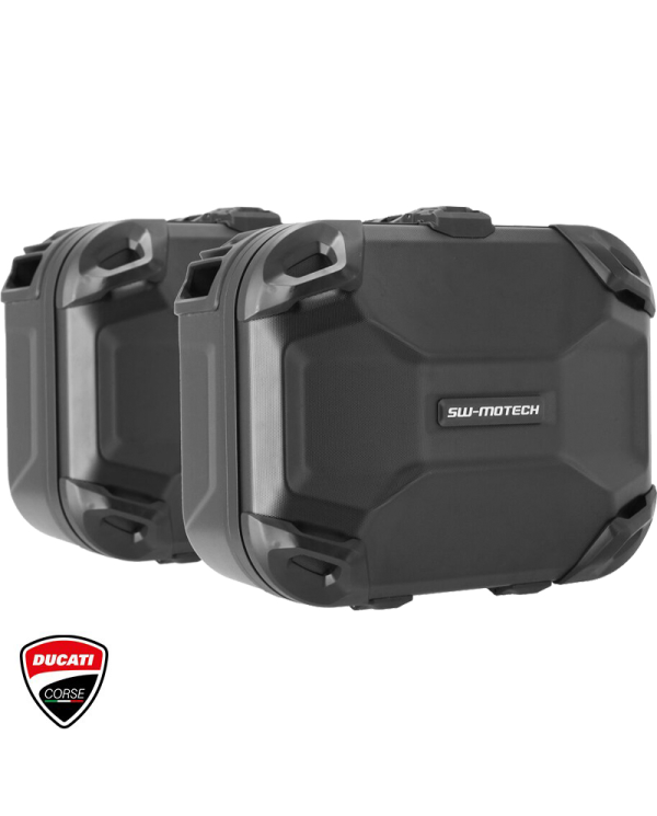 PACK MALETAS LATERALES + SOPORTES SW-MOTECH DUSC DUCATI KFT.22.822.65002/B | Maletas laterales de moto | %brands%
