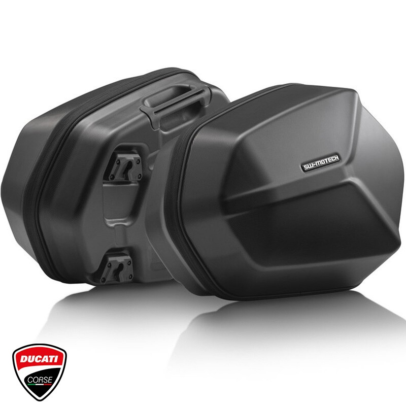 PACK MALETAS LATERALES + SOPORTES + BOLSAS SW-MOTECH AERO ABS DUCATI KFT.22.807.60100/B