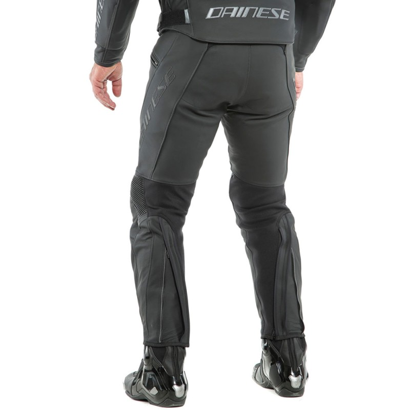 PANTALONES DAINESE PONY 3 PIEL BLACK-MATT TALLAS ESPECIALES