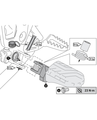 KIT REPOSAPIES SW-MOTECH ION BMW FRS.07.011.11000/B