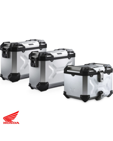 PACK MALETAS LATERALES + BAUL + BOLSAS + SOPORTES SW-MOTECH HONDA ADV.01.400.75000/S