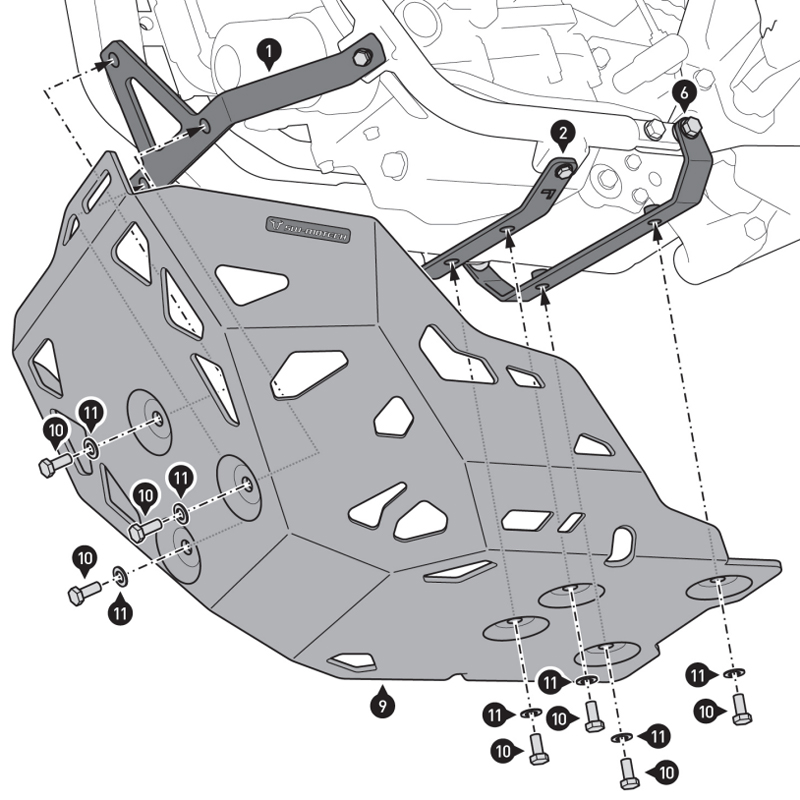 CUBRECARTER SW-MOTECH ENGINE GUARD YAMAHA MSS.06.799.10002/S