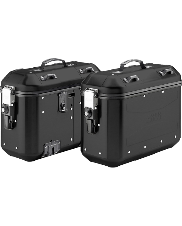 PACK MALETAS GIVI TREKKER DOLOMITI 36L/36L DLMK36BPACK2 BLACK LINE
