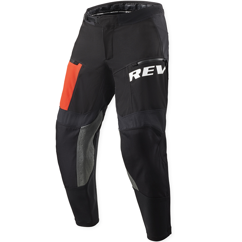 PANTALONES REVIT LEJANO POL TARRES BLACK/RED TIRO CORTO