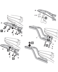 KIT DE FIJACIÓN POSTERIOR SHAD M0SM62ST MOTO MORINI SEIEMMEZZO STR | Fijaciones Top Case de moto | %brands%