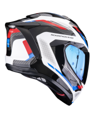 CASCO SCORPION EXO-1500 AIR SLEEK WHITE/RED/BLUE