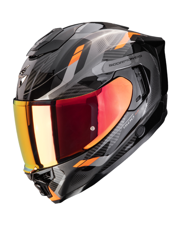 CASCO SCORPION EXO-1500 AIR SLEEK BLACK/ORANGE