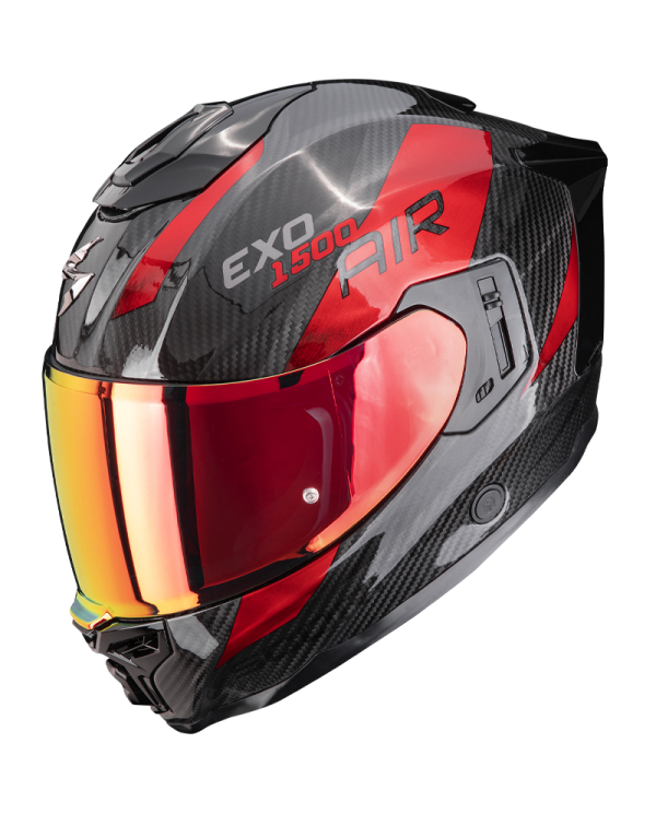 CASCO SCORPION EXO-1500 CARBON AIR PLATTED BLACK/RED