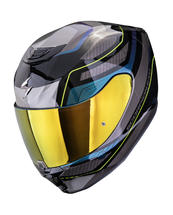 CASCO SCORPION EXO-391 LEO BLACK/BLUE