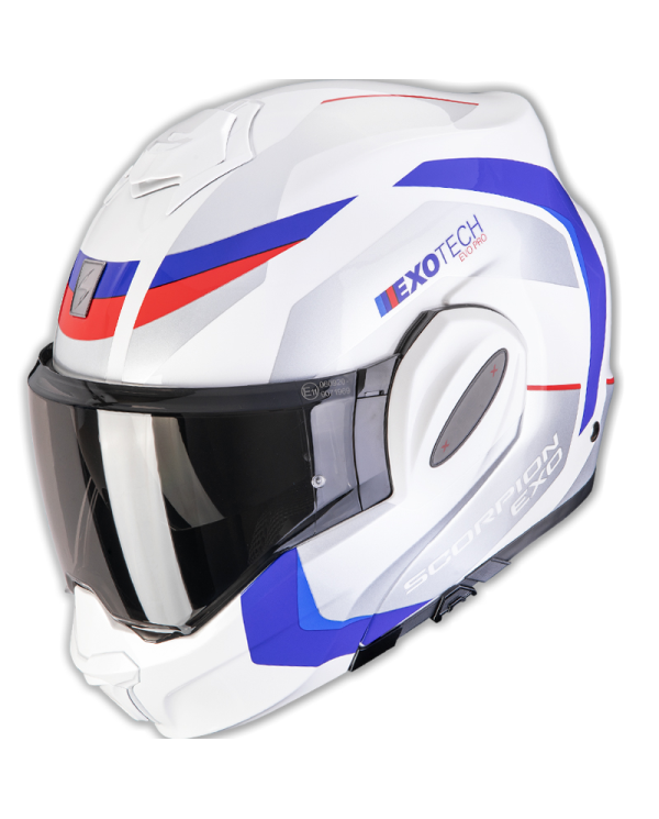 CASCO SCORPION EXO-TECH EVO PRO ACUTI WHITE/BLUE/RED