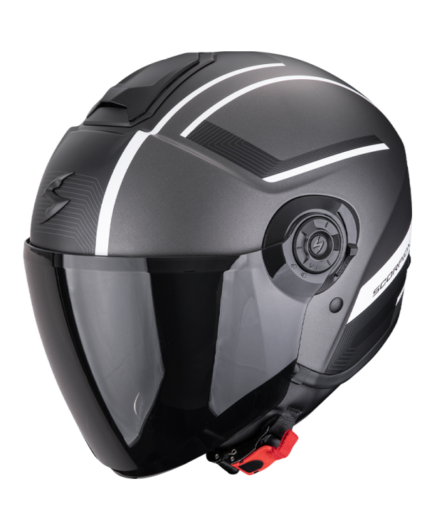 CASCO SCORPION EXO-CITY II COSMOS SILVER MATT/WHITE