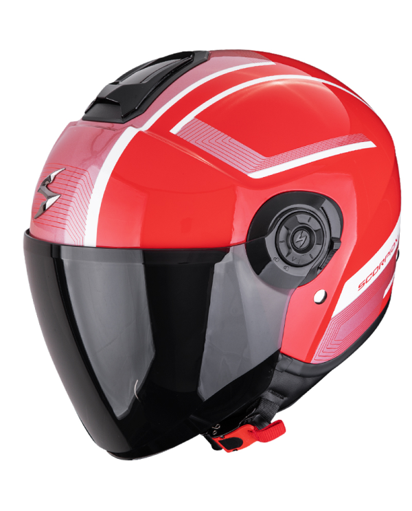 CASCO SCORPION EXO-CITY II COSMOS RED/SILVER