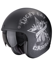 CASCO SCORPION BELFAST EVO HANGAR BLACK/SILVER MATT | Cascos Jet de moto | %brands%