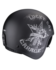 CASCO SCORPION BELFAST EVO HANGAR BLACK/SILVER MATT | Cascos Jet de moto | %brands%