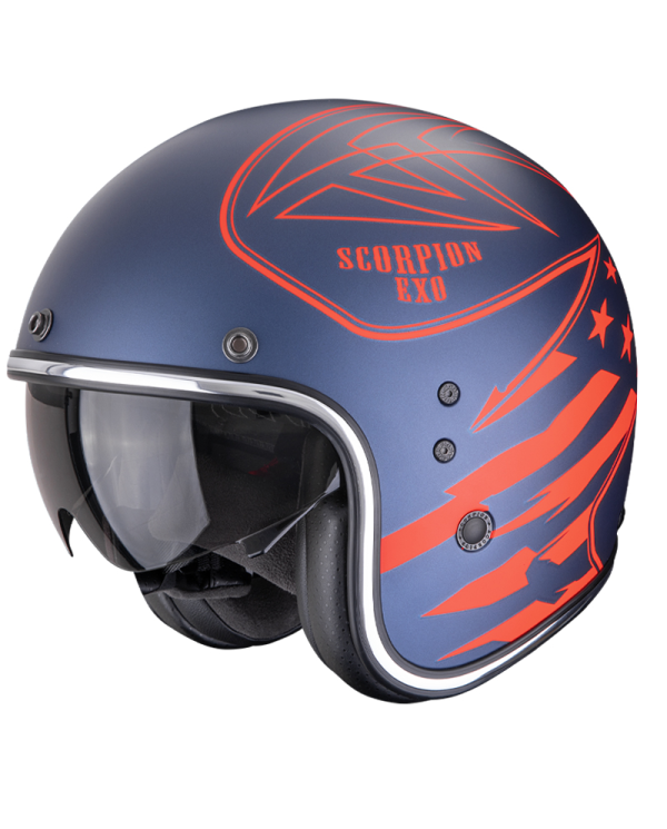CASCO SCORPION BELFAST EVO DAWG BLUE/RED MATT
