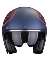 CASCO SCORPION BELFAST EVO DAWG BLUE/RED MATT