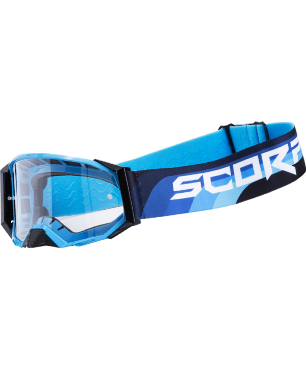 GAFAS SCORPION E24 MX MASK CYAN BLUE/BLACK