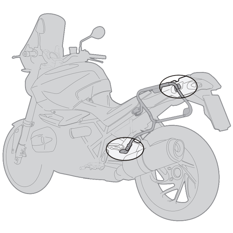 KIT DE FIJACION MALETAS LATERALES GIVI PLO5145CAM BMW F900 GS (2024-2026)