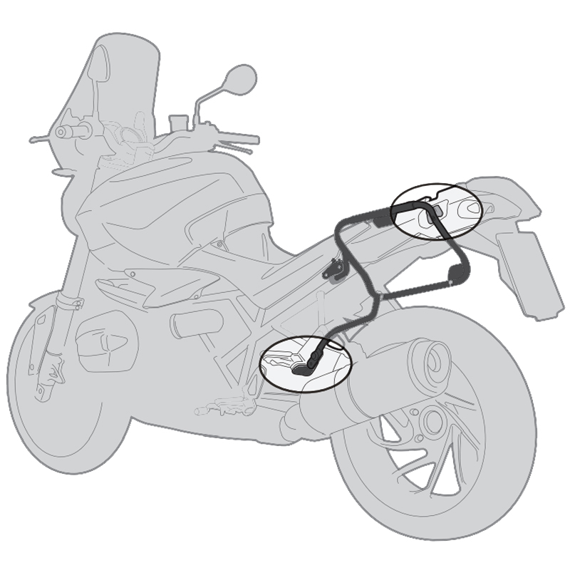 KIT DE FIJACION MALETAS LATERALES GIVI PLOS5145CAM BMW F900 GS (2024-2026)