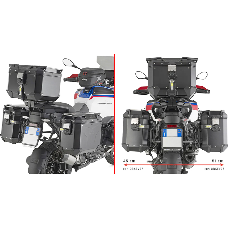 KIT DE FIJACION MALETAS LATERALES GIVI PLO5146CAM BMW R 1300 GS ADVENTURE