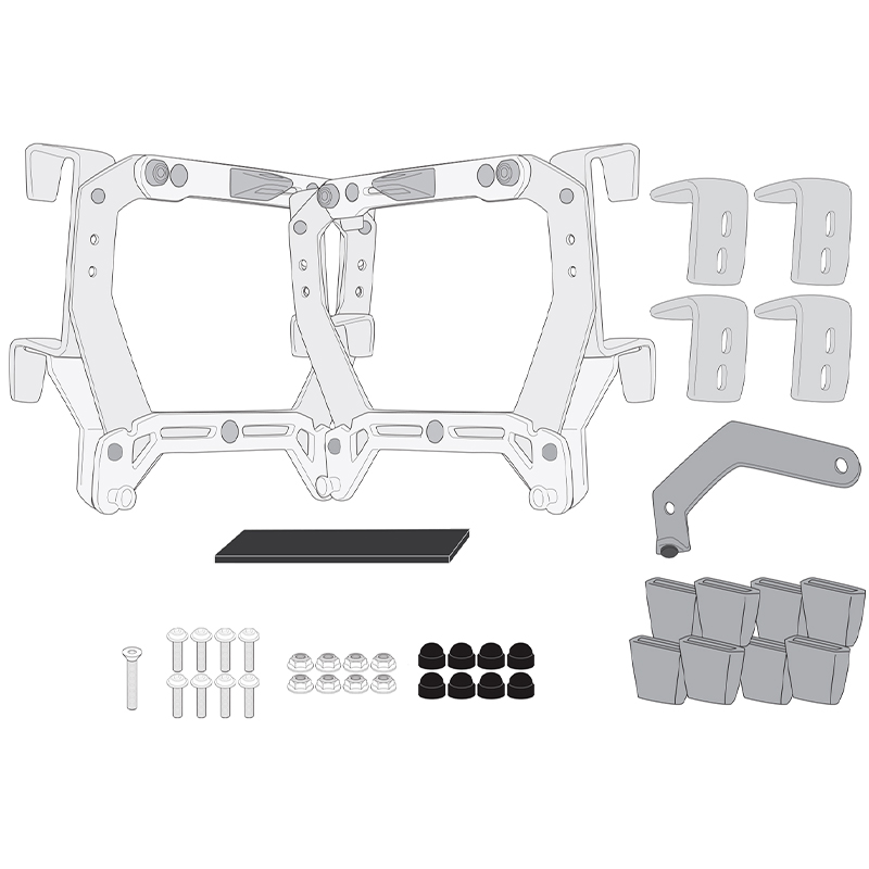 KIT DE ADAPTACION MALETAS LATERALES GIVI PL5146 PARA SOPORTES BMW ORIGINAL