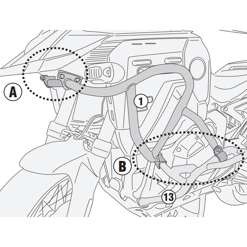 DEFENSAS DE MOTOR GIVI TNH5146OX BMW R 1300 GS ADVENTURE