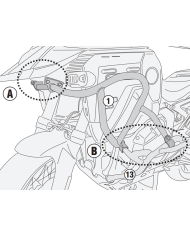 DEFENSAS DE MOTOR GIVI TNH5146OX BMW R 1300 GS ADVENTURE