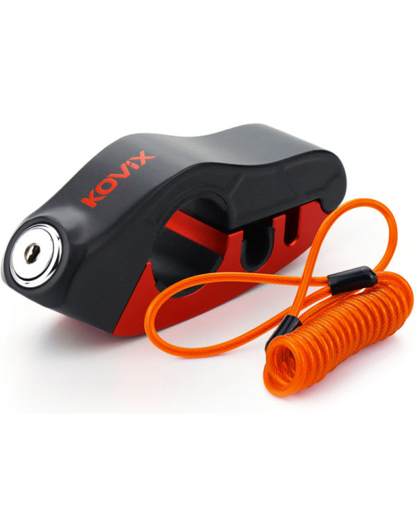 ANTIRROBO KOVIX DE MANETA DE FRENO CON ALARMA Y CARGA USB