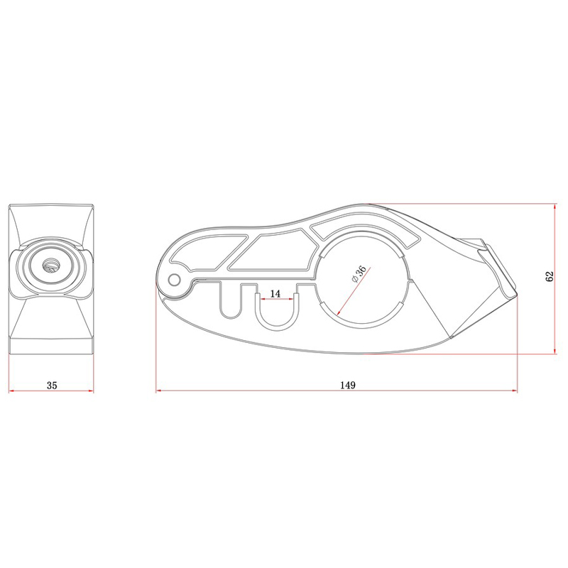 ANTIRROBO KOVIX DE MANETA DE FRENO CON ALARMA Y CARGA USB