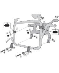 KIT DE FIJACION CAJA HERRAMIENTAS GIVI TL1178KIT PARA TOOL BOX HONDA AFRICA TWIN