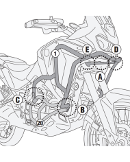 DEFENSAS DE CARENADO GIVI TNH1209 HONDA AFRICA TWIN DEFENSAS DE CARENADO GIVI TNH1209 HONDA AFRICA TWIN