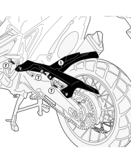 GUARDABARROS TRASERO GIVI MG1156 HONDA X-ADV 750/FORZA 750 GUARDABARROS TRASERO GIVI MG1156 HONDA X-ADV 750/FORZA 750