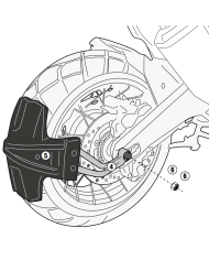 KIT DE MONTAJE GUADABARROS TRASERO GIVI RM1156KIT HONDA X-ADV 750/FORZA 750 KIT DE MONTAJE GUADABARROS TRASERO GIVI RM1156KIT HONDA X-ADV 750/FORZA 750
