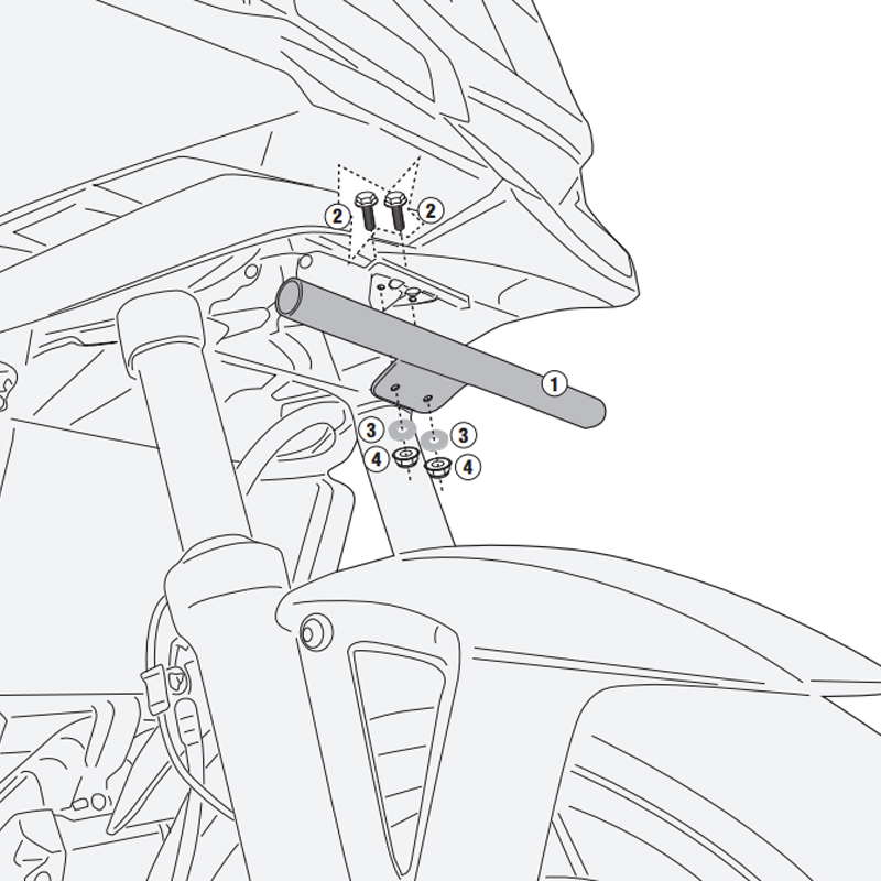 SOPORTE DE FAROS ADICIONALES GIVI LS1217 HONDA NC750X