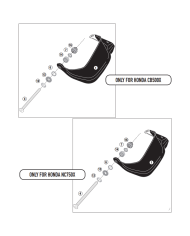 KIT DE PROTECTORES DE MANOS GIVI HP1192B HONDA NC750X/NX500/CB500 KIT DE PROTECTORES DE MANOS GIVI HP1192B HONDA NC750X/NX500/CB500