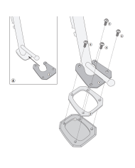 EXTENSIÓN CABALLETE LATERAL GIVI ES1192 HONDA NC750X